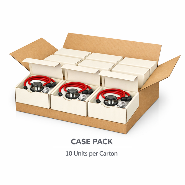 Littmann‑Style Cardiology Stethoscope – Premium Acoustic Performance, Dual‑Head Chestpiece, Red Tubing, Professional Medical Grade