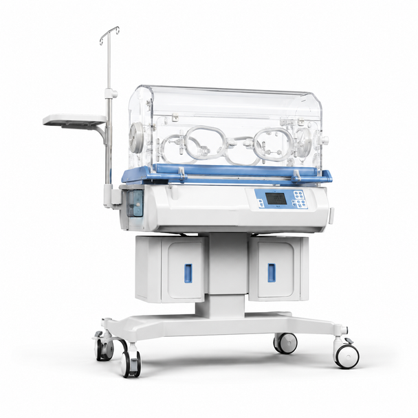 BK-3201 Neonatal Infant Incubator with LCD Display, Bed/Skin Temperature Control, Optional Humidity and Oxygen Control — Type I+ to Type IV