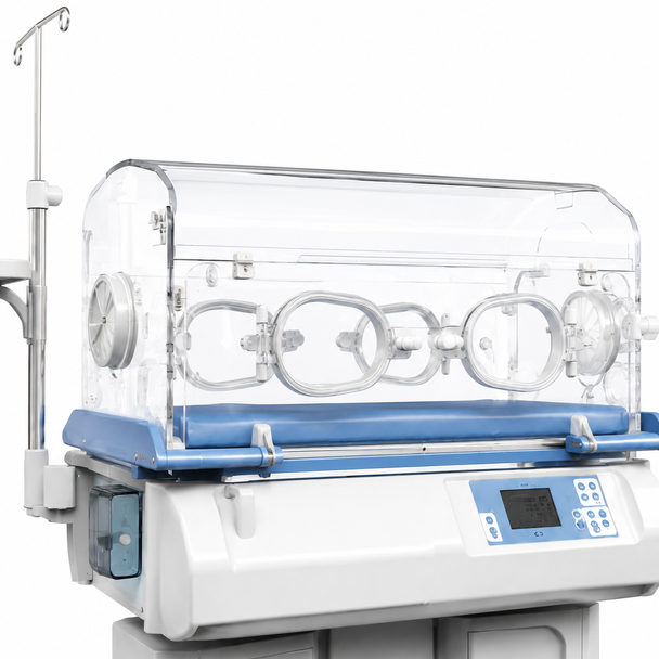 BK-3201 Neonatal Infant Incubator with LCD Display, Bed/Skin Temperature Control, Optional Humidity and Oxygen Control — Type I+ to Type IV