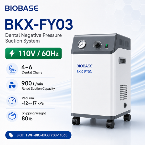 BIOBASE BKX-FY Series Dental Negative Pressure Suction System — Multi-Chair Central Dental Vacuum Equipment
