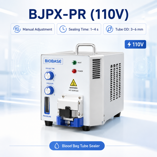 BIOBASE Blood Bag Tube Sealer Series — Medical PVC Blood Collection Tubing Heat Sealing Systems | Manual, Automatic & Multi-Voltage Models