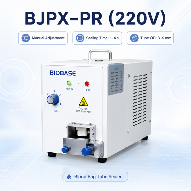 BIOBASE Blood Bag Tube Sealer Series — Medical PVC Blood Collection Tubing Heat Sealing Systems | Manual, Automatic & Multi-Voltage Models