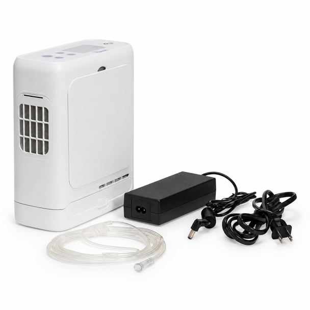 Drive Medical SIMO2 Portable Oxygen Concentrator – 6 Pulse-Dose Settings, Rechargeable Battery | SIMO2DS