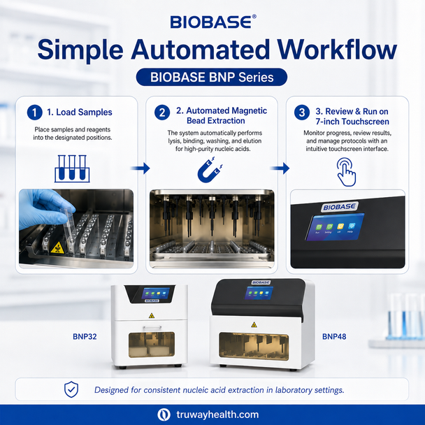 BIOBASE BNP Series Automated Nucleic Acid Extractor – 32 or 48 Sample Capacity