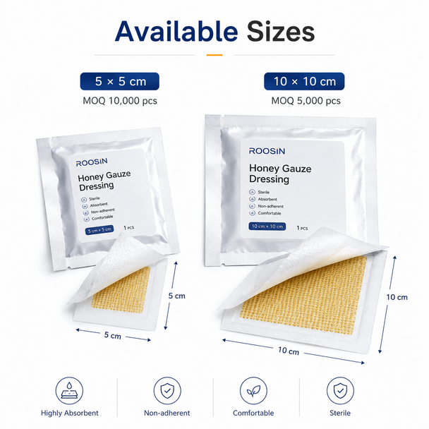 ROOSIN Honey Gauze Dressing