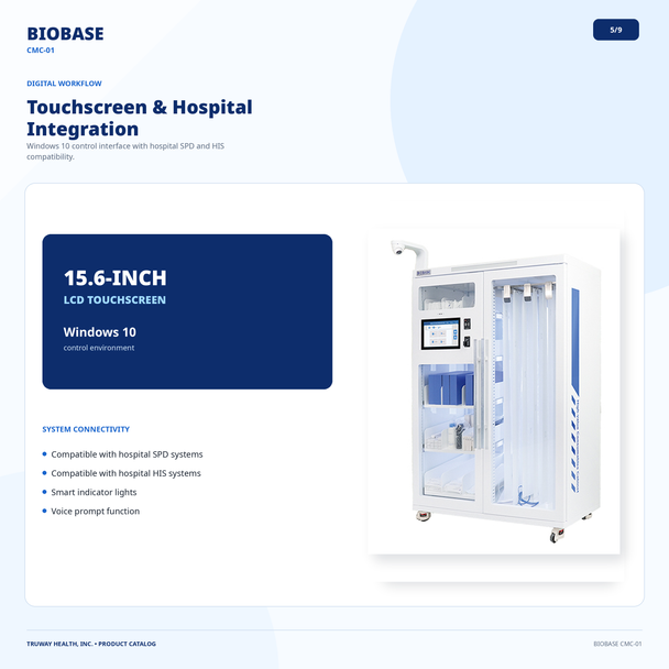 BIOBASE CMC-01 High-Value Consumables Cabinet | UHF RFID Smart Medical Inventory System