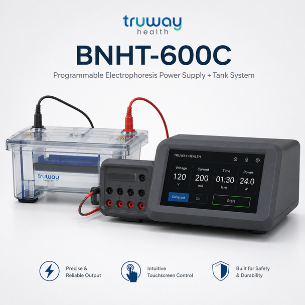 BNHT-600C Programmable Electrophoresis Power Supply & Tank System – 600V, 800mA, 300W