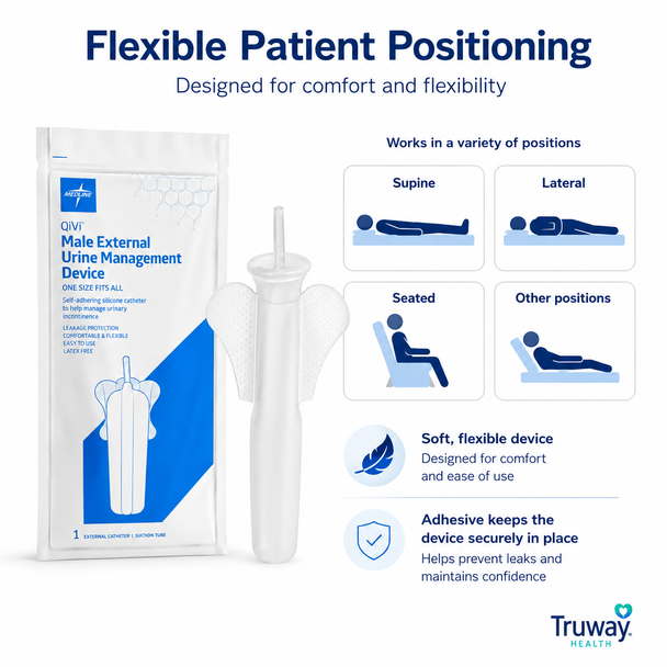 QiVi® Male External Urine Management Device – One Size Fits All | Medline MG12019001MD