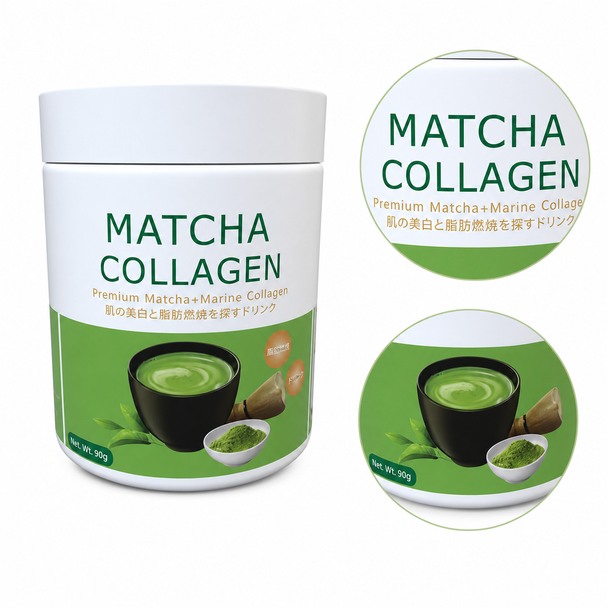 Matcha Marine Collagen Peptides Drink Mix – 90 g