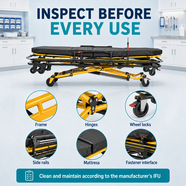 Truway Health Multifunction Automatic-Loading Ambulance Stretcher