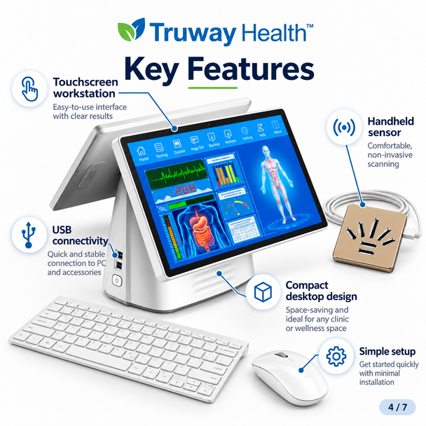 Cloud-Version Quantum Resonance Wellness Analyzer System with Touchscreen Computer