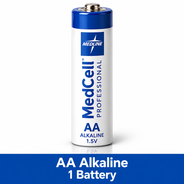 Medline MedCell Professional Batteries | AA, AAA, C, D, 9V & CR2032 | Medical-Grade Power Supply