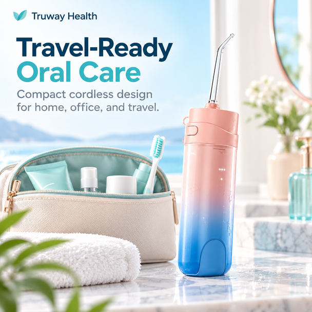 Portable USB-C Rechargeable Water Flosser — Cordless Oral Irrigator for Daily Dental Care