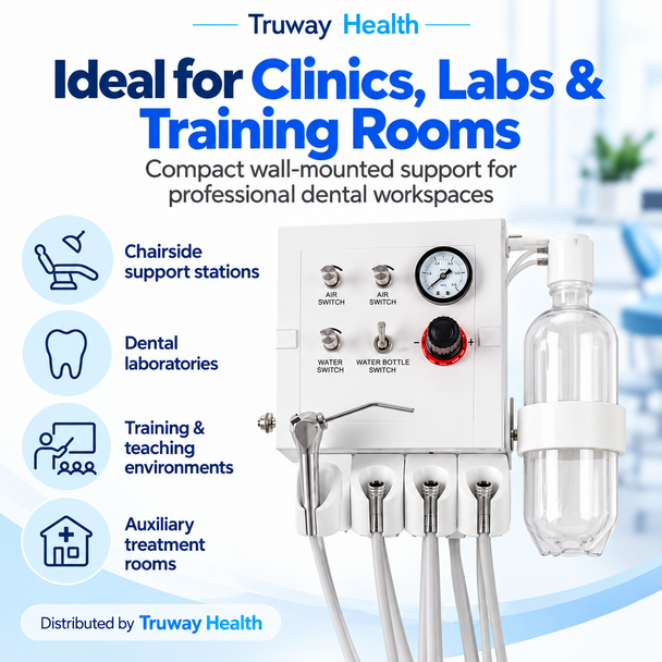 GreatLife Dent® Portable Dental Turbine Unit – Wall-Mounted Air & Suction System