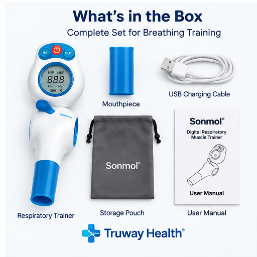 Sonmol Digital Respiratory Muscle Trainer — Bluetooth Breathing Exercise Device