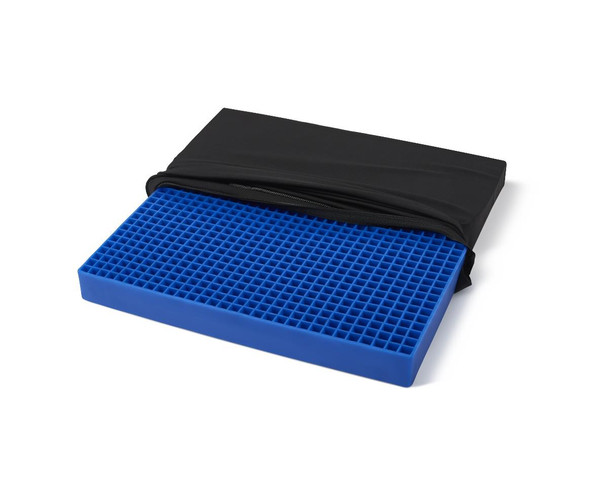 Medline AzureGel Align Gel Seat Cushion – Pressure Redistribution Wheelchair Cushion with Washable Cover