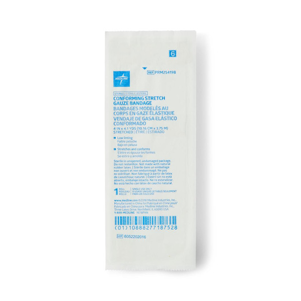 Medline Sterile Conforming Stretch Gauze Bandages