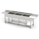 Height-Adjustable Pipe Base Processing Sinks