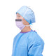 Medline ASTM Level 3 Surgical Face Masks with Eye Shield - 25/BX