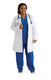 Medline Women's 100% Cotton Staff-Length Lab Coats - 1/EA