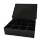 Opaque Black Acrylic Storage Box for Lab Supplies and Light-Sensitive Samples