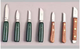 Lab Knife Size 7R Carbon Steel with Wooden Handle - Single End
