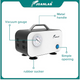 JoanLab Oil-Free Diaphragm Vacuum Pump, 15L/min, 110V-220V