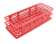 90-Place Foldable Test Tube Rack in Red