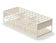 Acetal Resin Test Tube Rack, 17mm, 60 Slots, Blue, 2-Pack