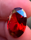 13.89CT Blood Red Ruby – Unheated Oval Cut with Diamond Accents