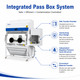 BIOBASE Class III Biological Safety Cabinet – BSC-1500IIIX-H Fully Enclosed Negative-Pressure Glovebox with Pass Box, Touchscreen Control and ULPA Filtration