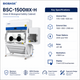 BIOBASE Class III Biological Safety Cabinet – BSC-1500IIIX-H Fully Enclosed Negative-Pressure Glovebox with Pass Box, Touchscreen Control and ULPA Filtration