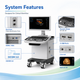 MSL MSLTU04002 Trolley Color Doppler Ultrasound System — DICOM 3.0, Dual Auto-Recognition Probe Ports, PW Doppler, THI and Optional 3D Imaging