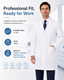 Classico U07 Men’s LIGHT All-Day Comfort Lab Coat — Lightweight Stretch, Quick-Drying, No-Iron Professional Medical Coat | US/EU Sizes S–3XL