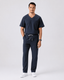 Classico U09 Men’s MOVE Premium Motion Pullover Scrub Top — Navy, Lightweight High-Stretch Quick-Dry Medical Uniform | US/EU Sizes S–XXL