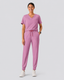 Classico H09 Women’s MOVE Premium Motion Pullover Scrub Top — Purple, Lightweight High-Stretch Quick-Dry Medical Uniform | US/EU Sizes S–XXL