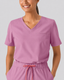 Classico H09 Women’s MOVE Premium Motion Pullover Scrub Top — Purple, Lightweight High-Stretch Quick-Dry Medical Uniform | US/EU Sizes S–XXL