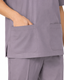 Classico 166 Men’s DEO Anti-Odor Fresh Scrub Top — Antibacterial Odor-Control Medical Workwear, Purple Gray, S–XXL