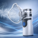 JA-UN101 Portable Rechargeable Mesh Nebulizer – Handheld Low-Noise Aerosol Delivery System with Adult and Pediatric Masks, 10 mL Medication Cup