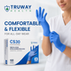 CS30 Quantum Series Standard Nitrile Examination Gloves — Powder-Free, Finger-Textured Bulk Pallet Supply