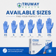 CS30 Quantum Series Standard Nitrile Examination Gloves — Powder-Free, Finger-Textured Bulk Pallet Supply