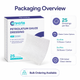Conkote petrolatum gauze dressing packaging overview with 25 dressings per box and bulk master carton options.