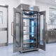 Sterile Storage Cabinet with HEPA Filtration, UV-C Disinfection, Environmental Controls and Ceiling-Duct Retransmit Functions