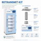 Ductless Sterile Storage Cabinet with HEPA Filtration, Environmental Controls, Smart Monitoring and Retransmit Kit – 800 L