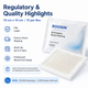 ROOSIN Oil Emulsion Gauze Dressing — 10 cm × 10 cm | 10/Box | Factory-Direct