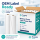 Medical Exam Table Paper Roll — Smooth, 21" x 225', 18 gsm, White — 12 Rolls/Case | Factory-Direct