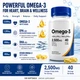 Omega-3 Fish Oil Softgels 2500 mg with 1200 mg EPA + 850 mg DHA — 120 Count