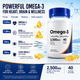 Omega-3 Fish Oil Softgels 2500 mg with 1200 mg EPA + 850 mg DHA — 120 Count
