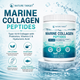 Marine Collagen Peptides Powder — Type I & III Collagen + Probiotics, Vitamin C & Hyaluronic Acid — Unflavored — 350 g / 12.35 oz