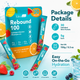 HolmanLabs Rebound 100 Electrolyte Hydration Mix with Vitamin C, Magnesium & Potassium — 30 Stick Packets